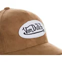 casquette-courbee-marron-ajustable-suede5-von-dutch