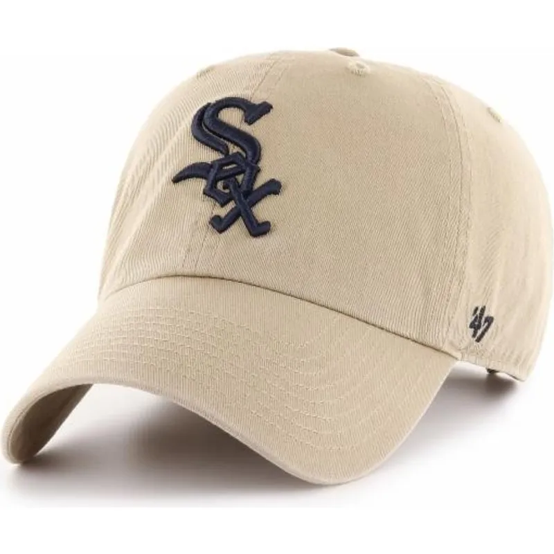 mutzen-gebogen-beige-verstellbares-band-negro-der-chicago-white-sox-mlb-von-47-brand