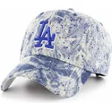 casquette-courbee-bleue-avec-logo-bleu-los-angeles-dodgers-mlb-clean-up-splat-47-brand