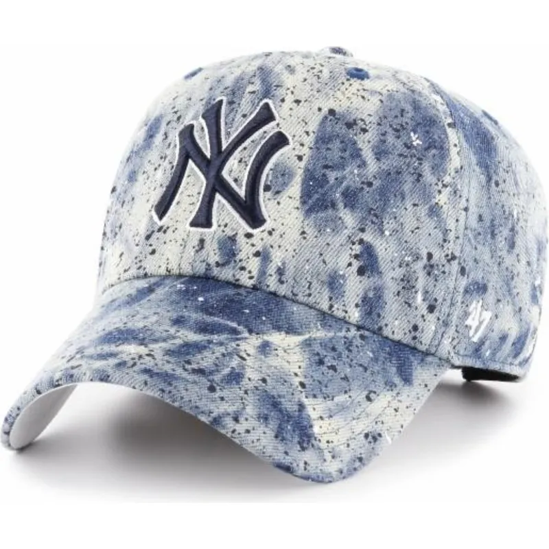 mutzen-gebogen-blau-verstellbares-band-der-new-york-yankees-mlb-von-47-brand mutzen-gebogen-blau-verstellbares-band-der-new-york-yankees-mlb-von-47-brand