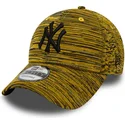 mutzen-gebogen-gelb-verstellbares-band-9forty-negro-der-new-york-yankees-mlb-von-new-era