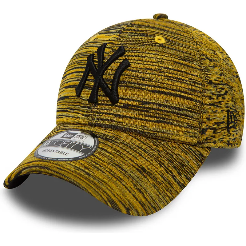 mutzen-gebogen-gelb-verstellbares-band-9forty-negro-der-new-york-yankees-mlb-von-new-era