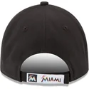 mutzen-gebogen-schwarz-verstellbares-band-9forty-the-league-der-miami-marlins-mlb-von-new-era