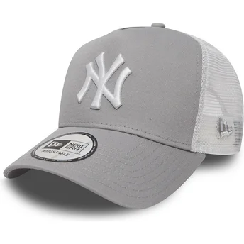 Mützen gebogen grau snapback Clean A Frame 2 der New York Yankees MLB von New Era