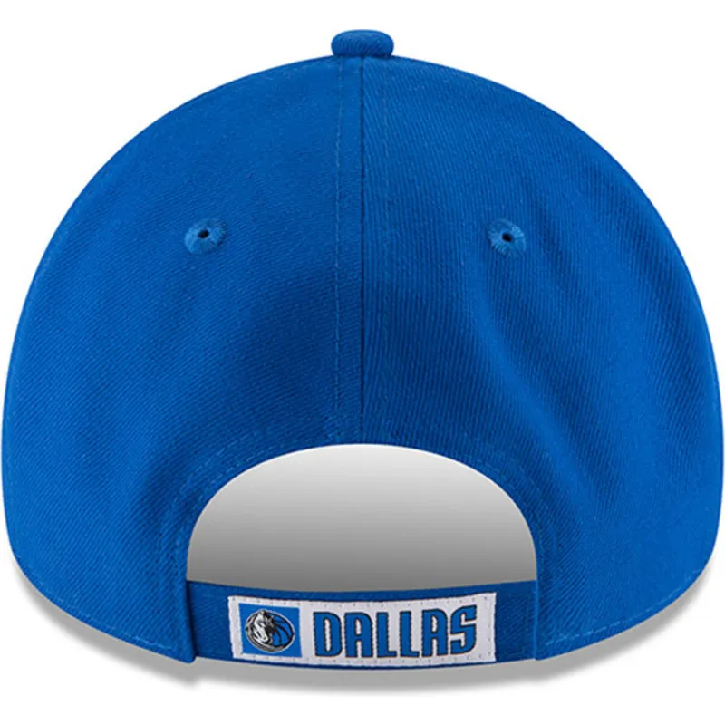 mutzen-gebogen-blau-verstellbares-band-9forty-the-league-der-dallas-mavericks-nba-von-new-era