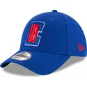 mutzen-gebogen-blau-verstellbares-band-9forty-the-league-der-los-angeles-clippers-nba-von-new-era