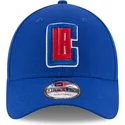 mutzen-gebogen-blau-verstellbares-band-9forty-the-league-der-los-angeles-clippers-nba-von-new-era