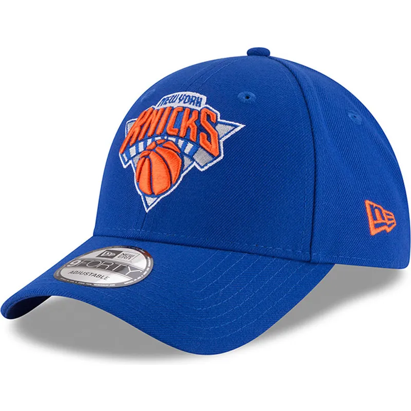 blaue-verstellbare-curved-cap-9forty-the-league-der-new-york-knicks-nba-von-new-era blaue-verstellbare-curved-cap-9forty-the-league-der-new-york-knicks-nba-von-new-era
