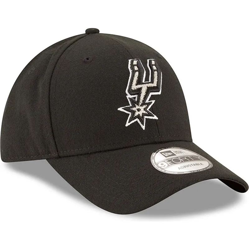 schwarze-verstellbare-curved-cap-9forty-the-league-der-san-antonio-spurs-nba-von-new-era schwarze-verstellbare-curved-cap-9forty-the-league-der-san-antonio-spurs-nba-von-new-era