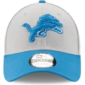 casquette-courbee-grise-et-bleue-ajustable-9forty-the-league-detroit-lions-nfl-new-era