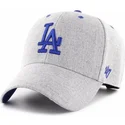mutzen-gebogen-grau-verstellbares-band-der-los-angeles-dodgers-mlb-von-47-brand