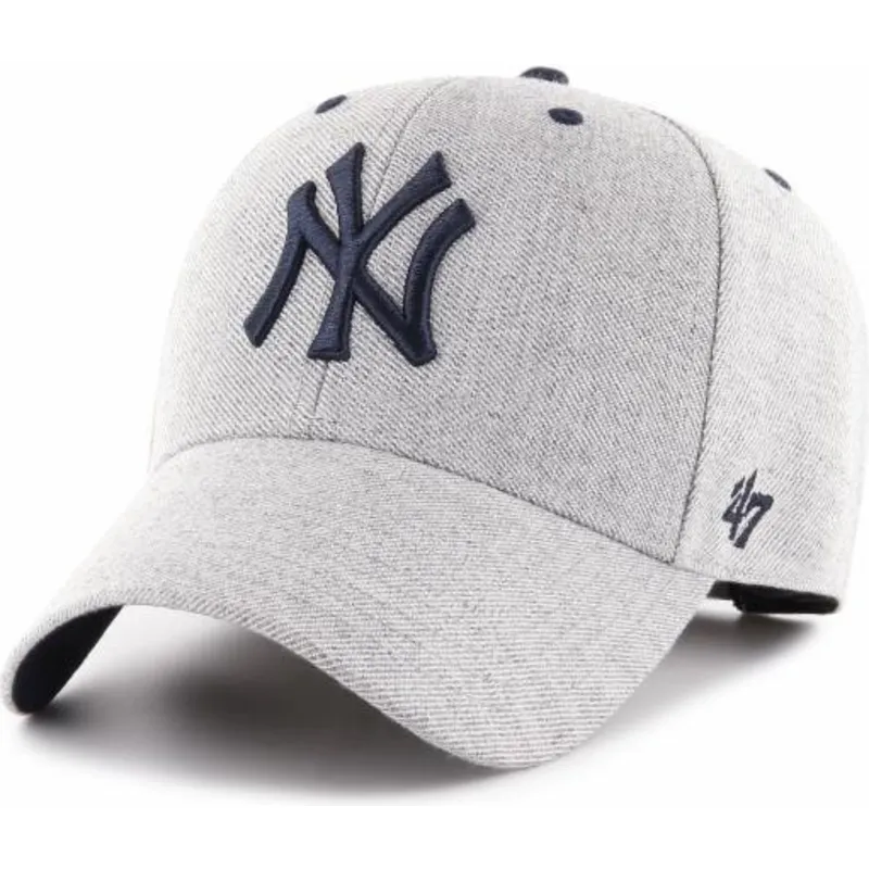mutzen-gebogen-grau-verstellbares-band-der-new-york-yankees-mlb-von-47-brand