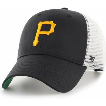 47 Brand Pittsburgh Pirates MLB MVP Branson Black Trucker Hat