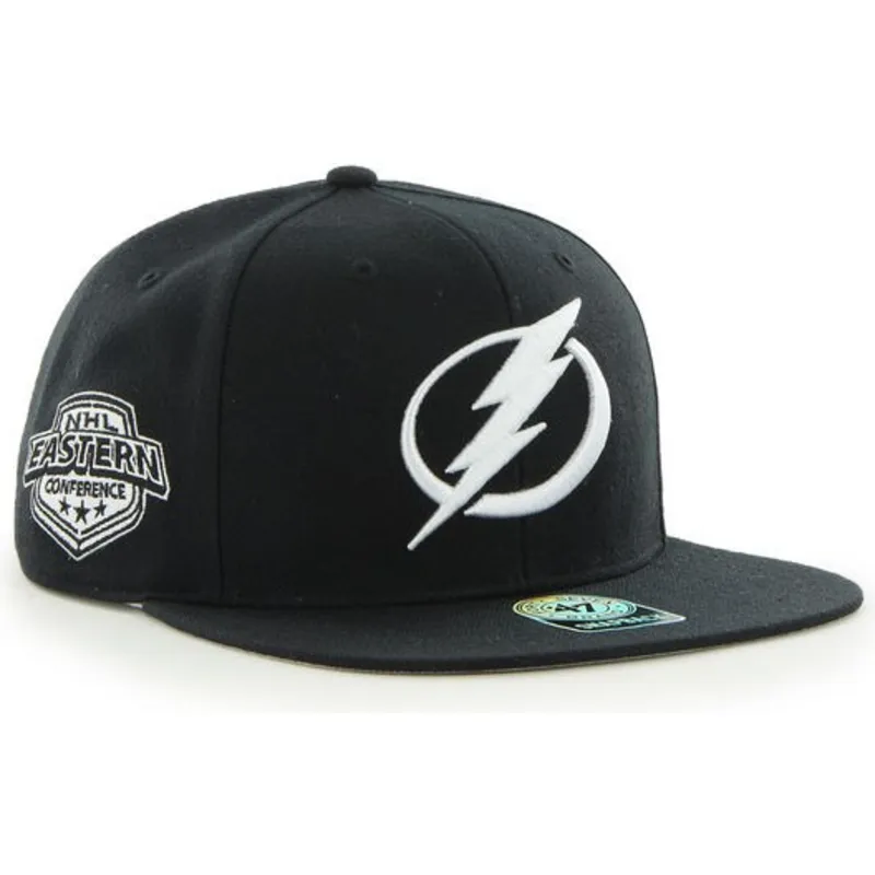 mutzen-flach-schwarz-snapback-der-tampa-bay-lightning-nhl-von-47-brand mutzen-flach-schwarz-snapback-der-tampa-bay-lightning-nhl-von-47-brand