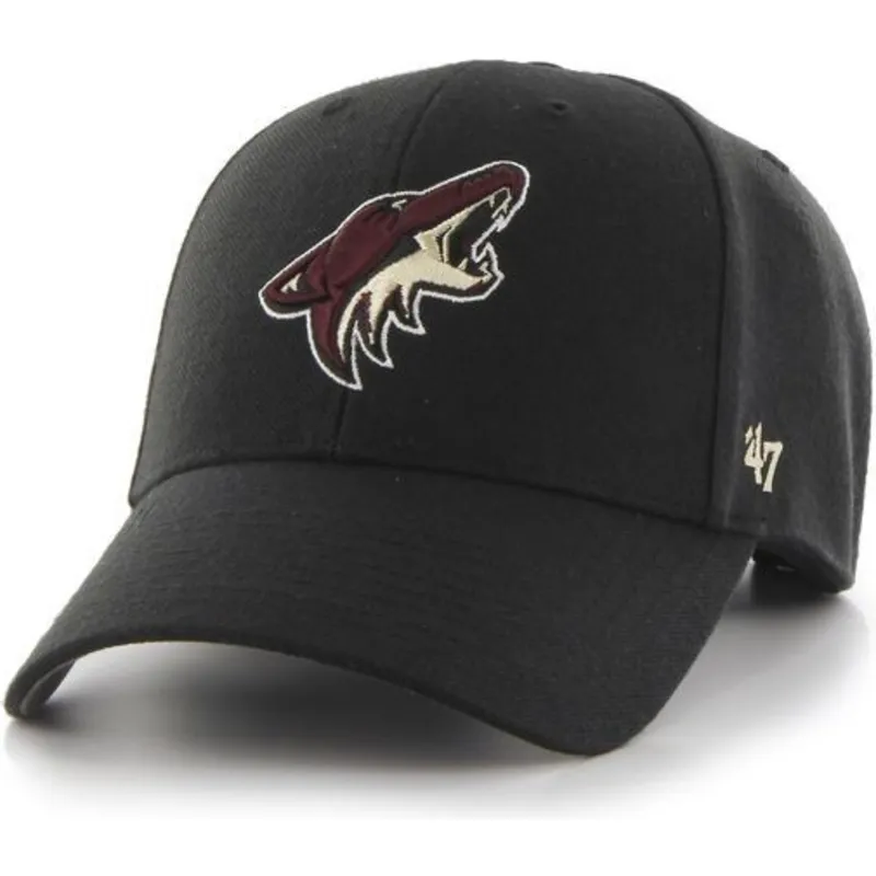 mutzen-gebogen-schwarz-verstellbares-band-der-arizona-coyotes-nhl-von-47-brand mutzen-gebogen-schwarz-verstellbares-band-der-arizona-coyotes-nhl-von-47-brand