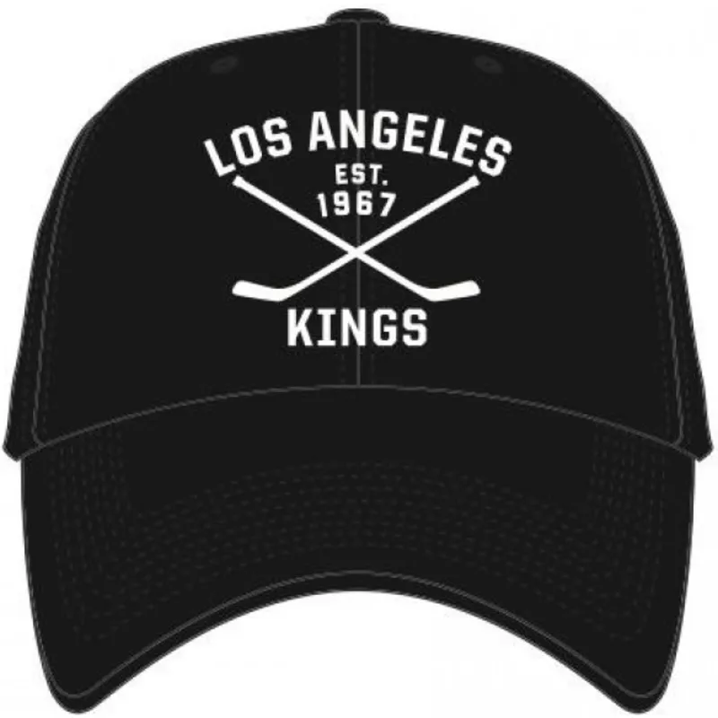 mutzen-gebogen-schwarz-verstellbares-band-der-los-angeles-kings-nhl-von-47-brand