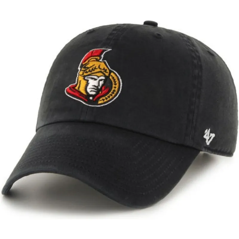 mutzen-gebogen-schwarz-verstellbares-band-der-ottawa-senators-nhl-von-47-brand mutzen-gebogen-schwarz-verstellbares-band-der-ottawa-senators-nhl-von-47-brand