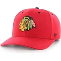 mutzen-gebogen-rot-verstellbares-band-der-chicago-blackhawks-nhl-von-47-brand