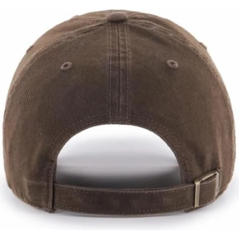 dunkelbraune-curved-cap-new-york-yankees-mlb-clean-up-von-47-brand