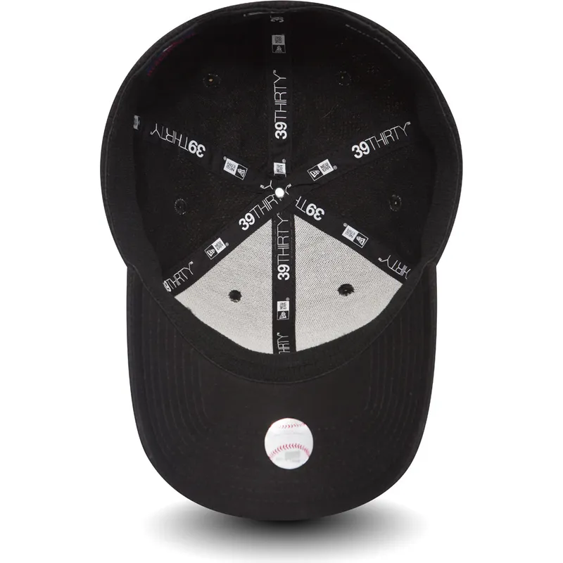 mutzen-gebogen-schwarz-angepasst-fur-kinder-39thirty-rubber-prime-der-new-york-yankees-mlb-von-new-era