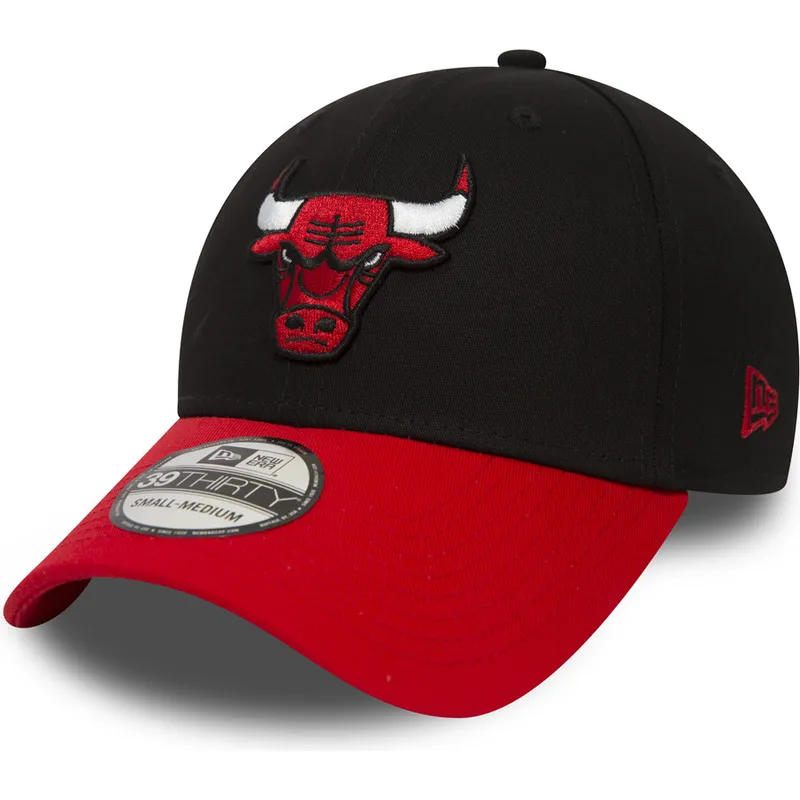 mutzen-gebogen-schwarz-angepasst-39thirty-black-base-der-chicago-bulls-nba-von-new-era