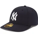 mutzen-gebogen-marineblau-angepasst-59fifty-low-profile-authentic-der-new-york-yankees-mlb-von-new-era