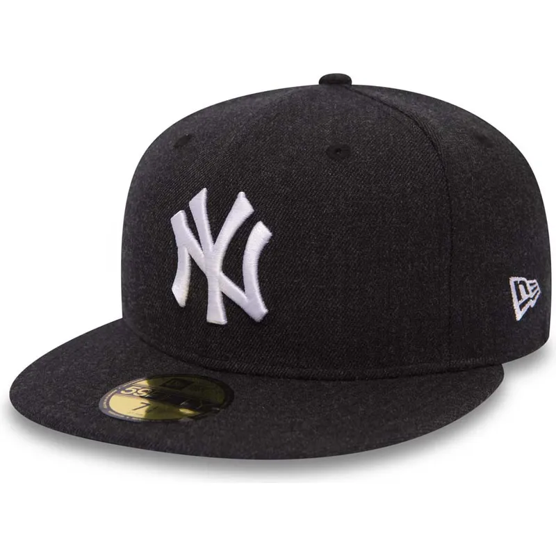 mutzen-flach-schwarz-angepasst-59fifty-seasonal-heather-der-new-york-yankees-mlb-von-new-era