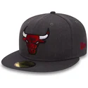 mutzen-flach-schwarz-angepasst-59fifty-heather-der-chicago-bulls-nba-von-new-era