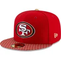 casquette-plate-rouge-ajustee-59fifty-sideline-san-francisco-49ers-nfl-new-era