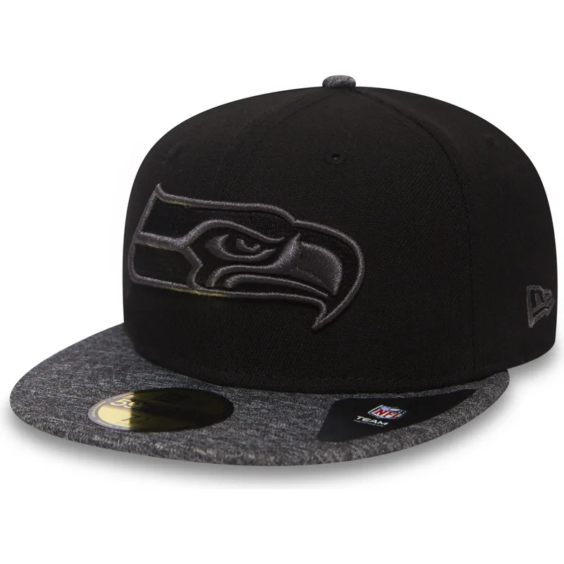 mutzen-flach-schwarz-angepasst-59fifty-grey-collection-der-seattle-seahawks-nfl-von-new-era
