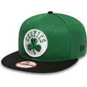 casquette-plate-verte-et-noire-snapback-9fifty-boston-celtics-nba-new-era