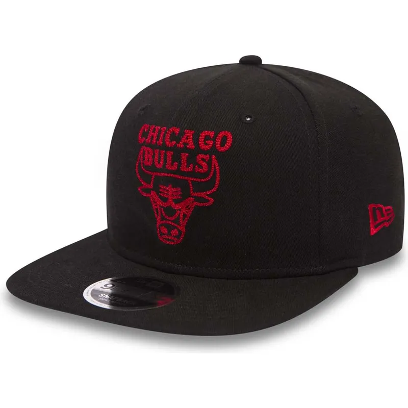 mutzen-flach-schwarz-snapback-9fifty-chain-stitch-der-chicago-bulls-nba-von-new-era