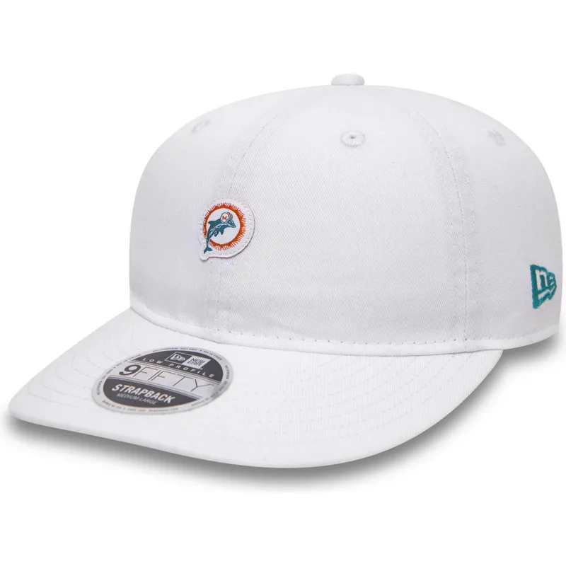 mutzen-flach-weiss-snapback-9fifty-low-profile-unstructured-der-miami-dolphins-nfl-von-new-era
