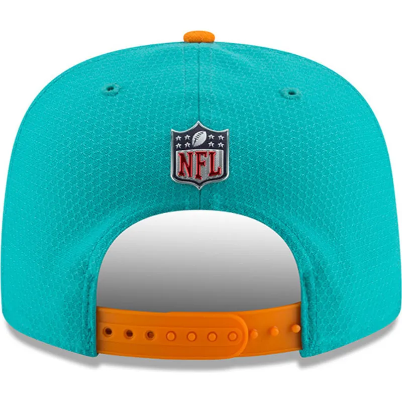 mutzen-flach-blau-snapback-9fifty-sideline-der-miami-dolphins-nfl-von-new-era mutzen-flach-blau-snapback-9fifty-sideline-der-miami-dolphins-nfl-von-new-era