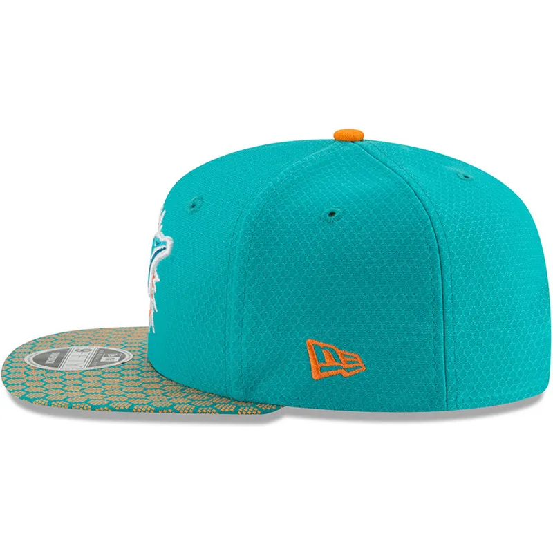 mutzen-flach-blau-snapback-9fifty-sideline-der-miami-dolphins-nfl-von-new-era mutzen-flach-blau-snapback-9fifty-sideline-der-miami-dolphins-nfl-von-new-era