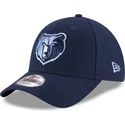 casquette-courbee-bleue-avec-logo-brode-ajustable-9forty-the-league-memphis-grizzlies-nba-new-era