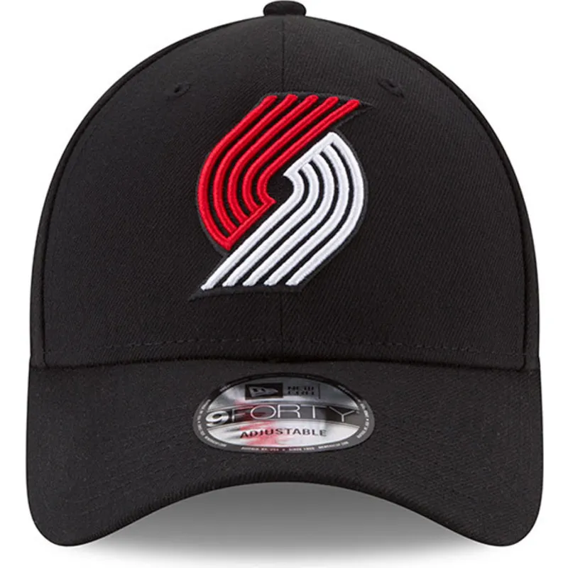 schwarze-verstellbare-curved-cap-9forty-the-league-der-portland-trail-blazers-nba-von-new-era schwarze-verstellbare-curved-cap-9forty-the-league-der-portland-trail-blazers-nba-von-new-era