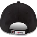 schwarze-verstellbare-curved-cap-9forty-the-league-der-portland-trail-blazers-nba-von-new-era