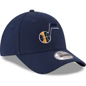 mutzen-gebogen-marineblau-verstellbares-band-9forty-the-league-der-utah-jazz-nba-von-new-era
