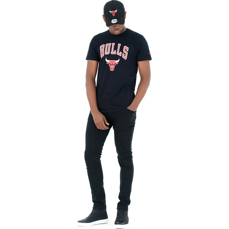 t-shirt-kurzarm-schwarz-der-chicago-bulls-nba-von-new-era