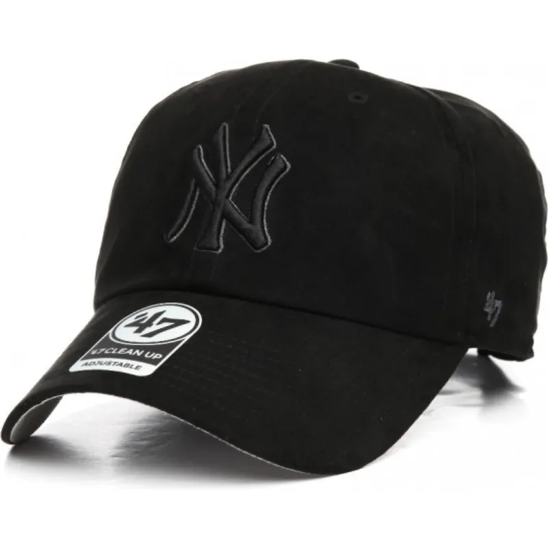 mutzen-gebogen-schwarz-verstellbares-band-der-new-york-yankees-mlb-von-47-brand