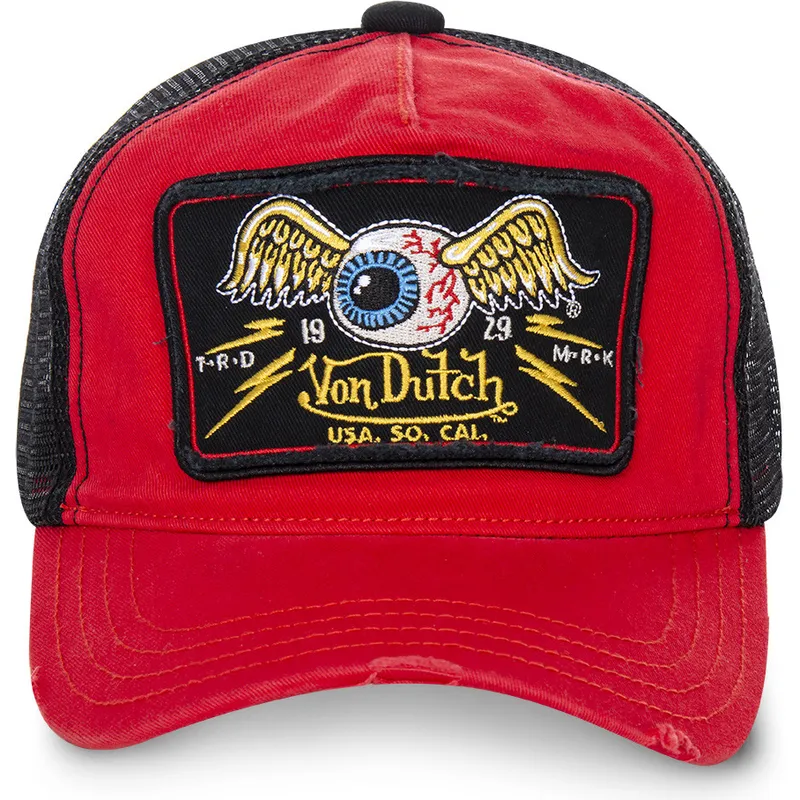 mutzen-gebogen-rot-snapback-von-von-dutch