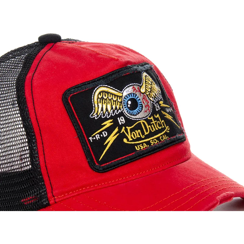 mutzen-gebogen-rot-snapback-von-von-dutch