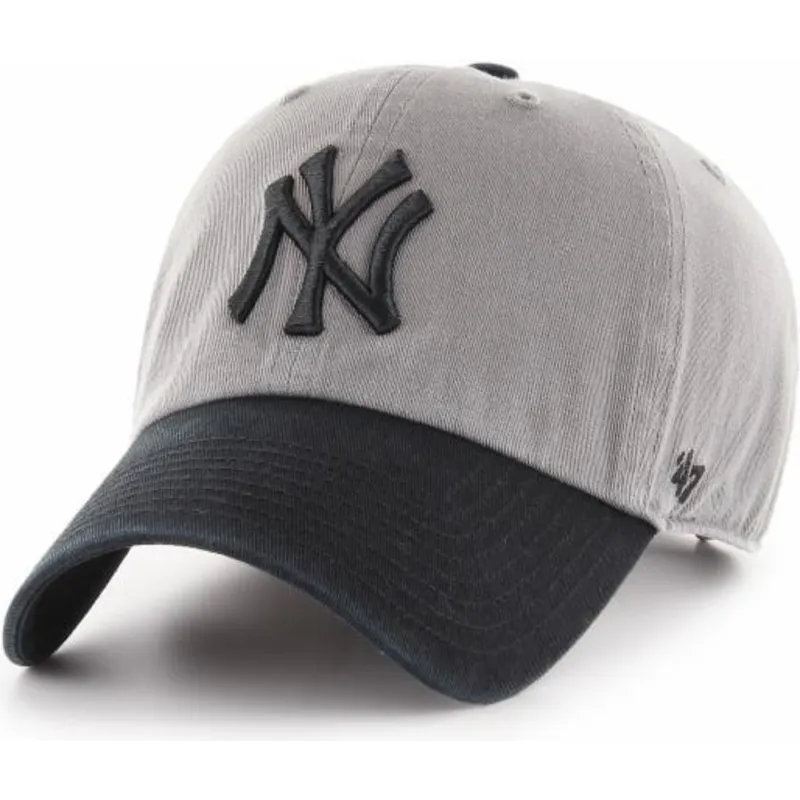 mutzen-gebogen-grau-verstellbares-band-negro-der-new-york-yankees-mlb-von-47-brand