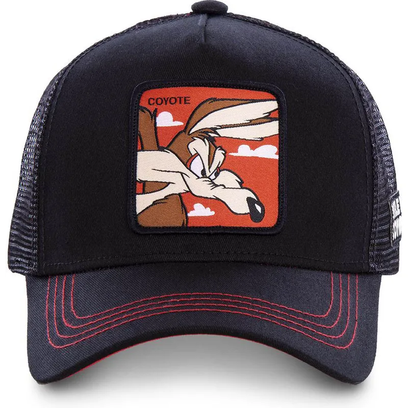 schwarze-trucker-kappe-coyote-coy1-looney-tunes-von-capslab