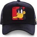 schwarze-trucker-kappe-daffy-duck-daf1-looney-tunes-von-capslab
