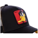 schwarze-trucker-kappe-daffy-duck-daf1-looney-tunes-von-capslab