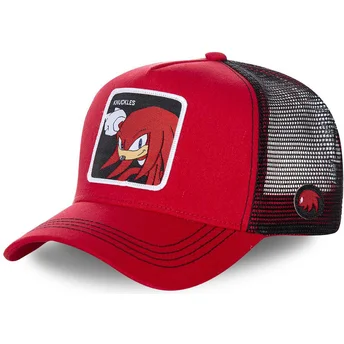 mutzen-gebogen-rot-snapback-knuckles-the-echidna-sonic-the-hedgehog-von-capslab