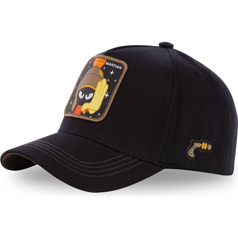 Capslab Curved Brim Marvin the Martian MAR3 Looney Tunes Black Snapback Cap Caphunters.lu