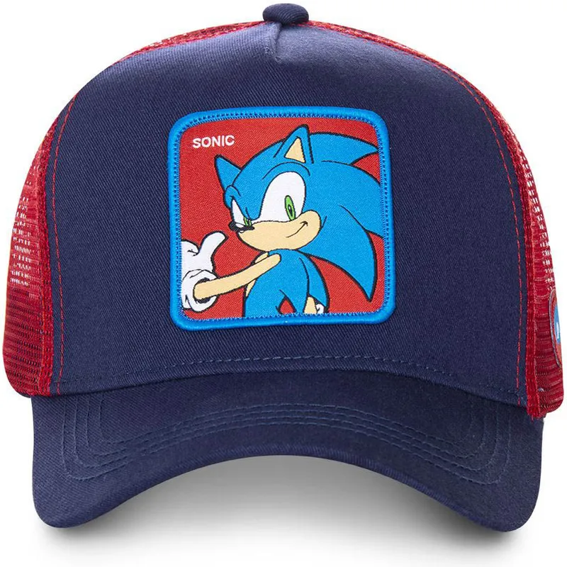 mutzen-gebogen-marineblau-snapback-sonic-sonic-the-hedgehog-von-capslab